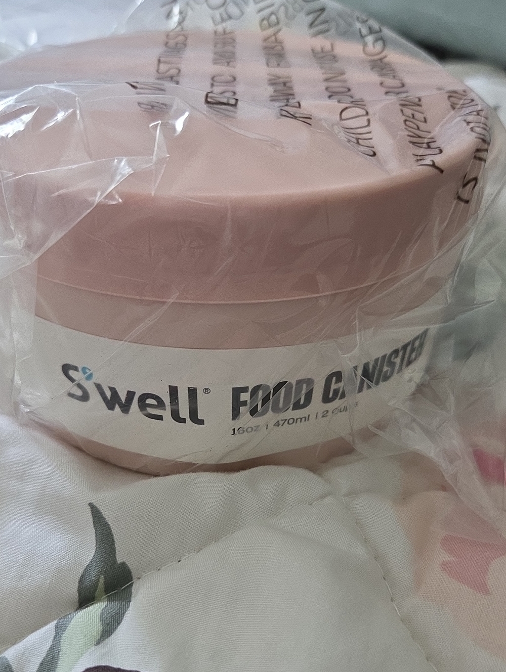 S'well Pink Food Canister - Pale Pink Stackable Lunch Container